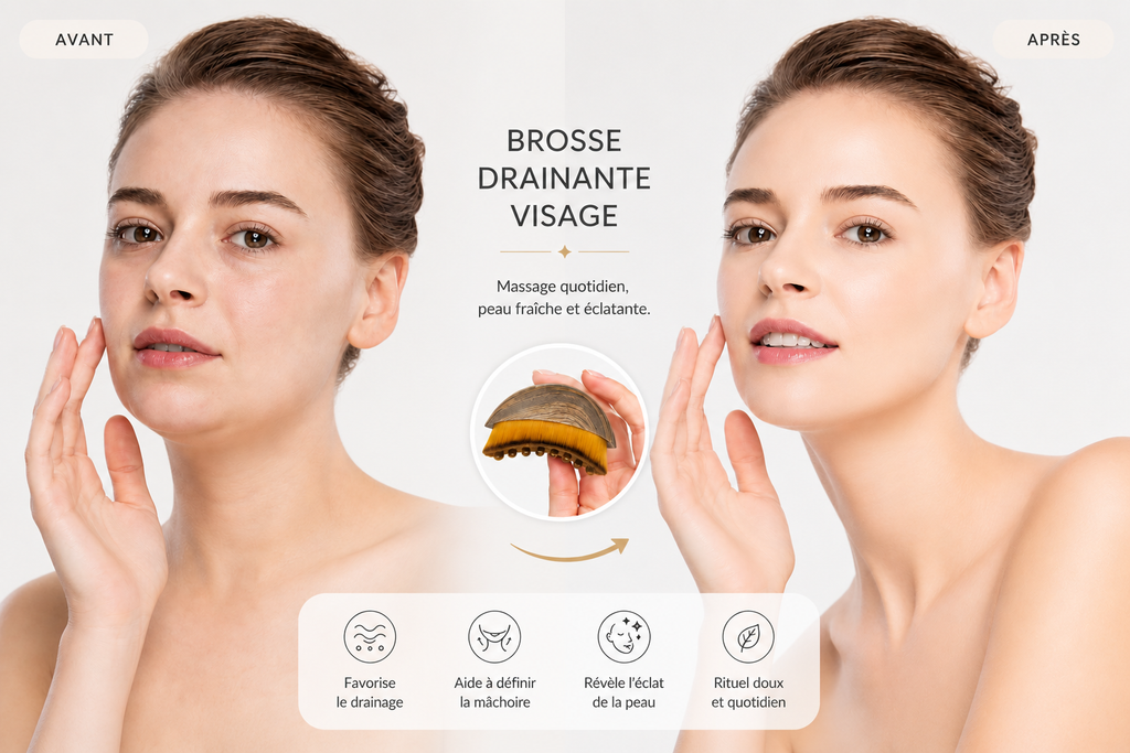 Brosse de Drainage Lymphatique Visage