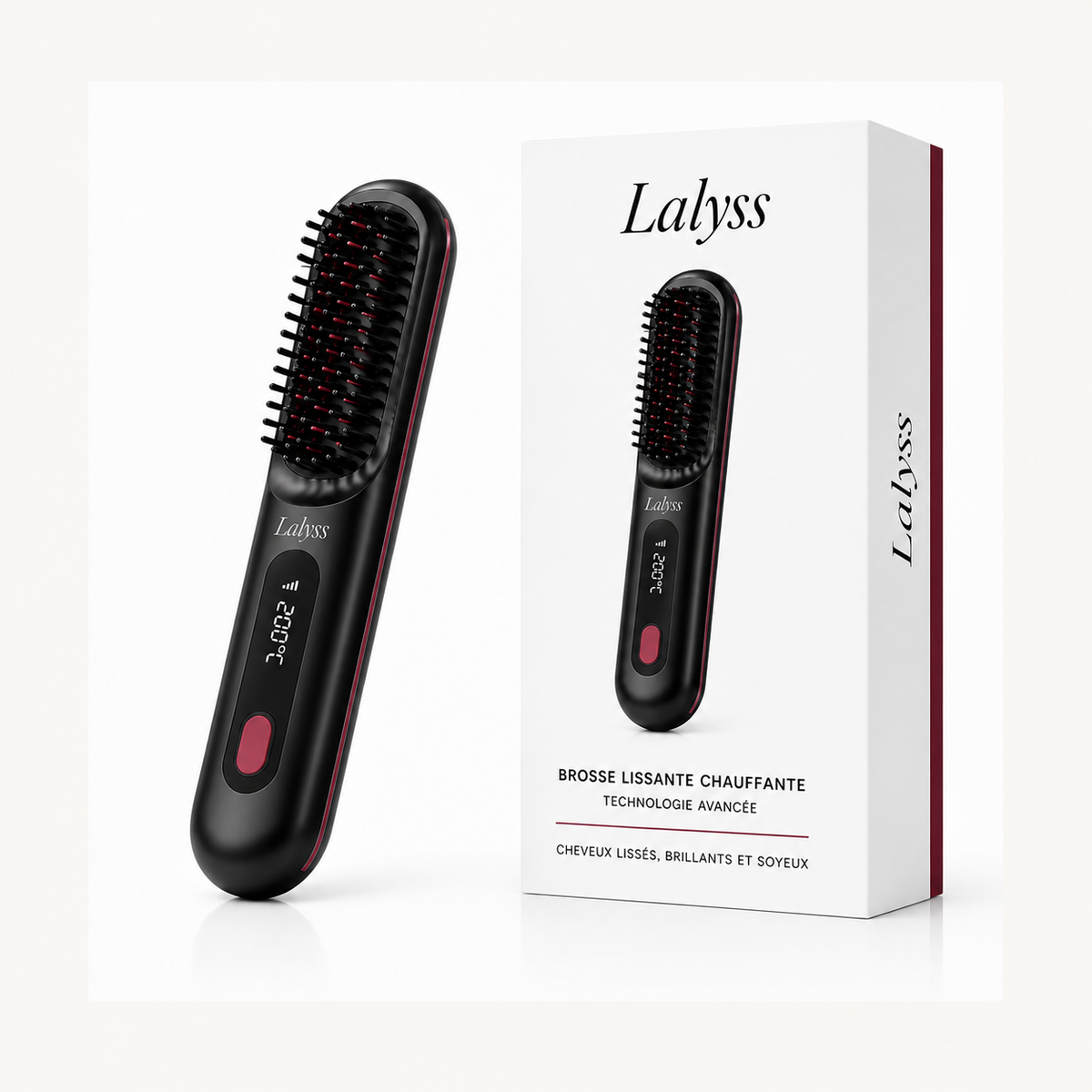 Brosse chauffante lissante